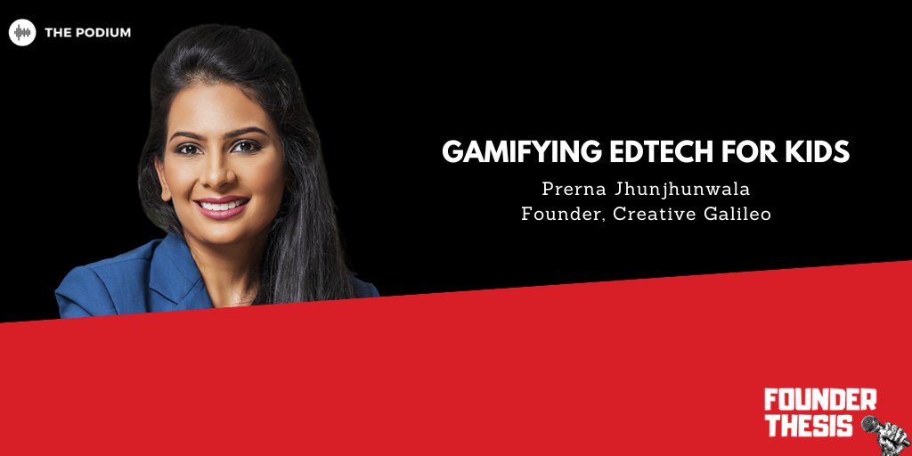 Catch Prerna Jhunjhunwala as she speaks about Creative Galileo, the Edtech startup that uses a gamified approach to speed learning for kids! Tune in to know about building and scaling education businesses.
Listen on: founderthesis.com/new
#edtech #CreativeGalileo #podcast
