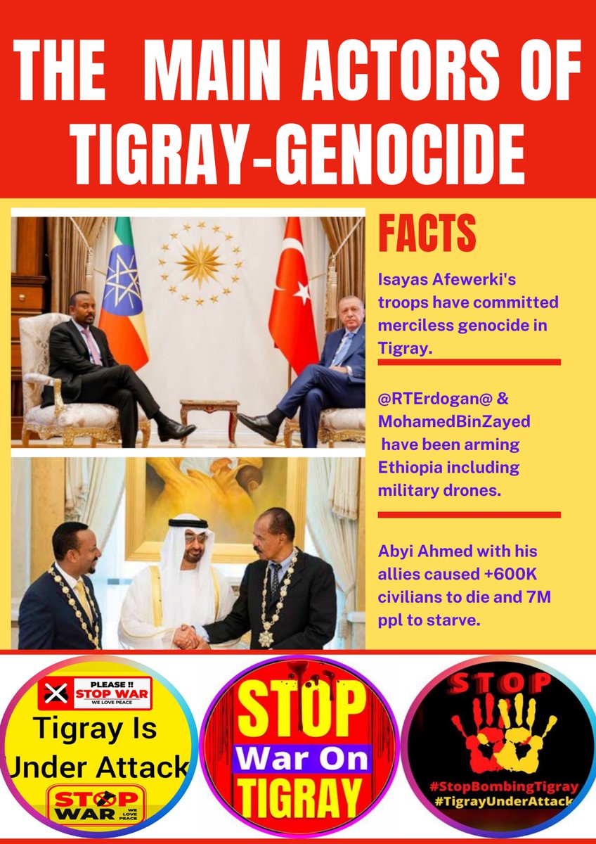 TarshQbc1's tweet photo. If global leaders continue to fail to #StopBombingTigray, then they are complicit. #Abiy has not once been gaming about peace talks. It's time to call him out &amp; save the people of Tigray. @SecBlinken @USAmbUN @USUN @EU_Commission @UN @POTUS @StateDept #UNGA    #StopWarOnTigray https://t.co/8tgMpoeIya