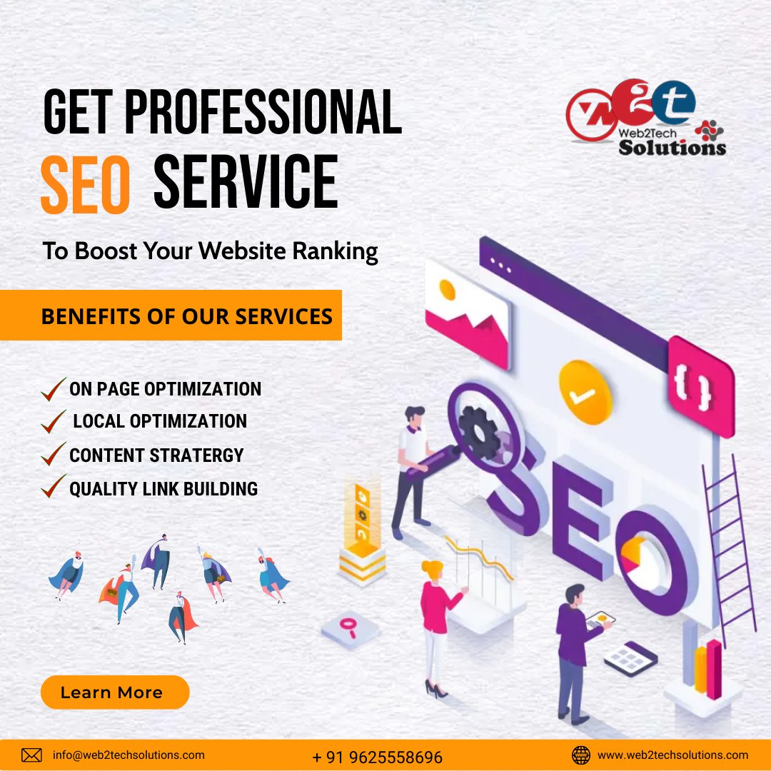 w2tsolutions's tweet photo. Do you want your site to be at the top of Google search results? Get professional Seo Services from Web2Tech Solutions, and you'll never worry about your ranking again.

To Know More
Visit at - https://t.co/o1vZXtf1m0
Or contact at - +91 96255 58696

#SEO #seoservices #Web2Tech https://t.co/iUKXylUgfV