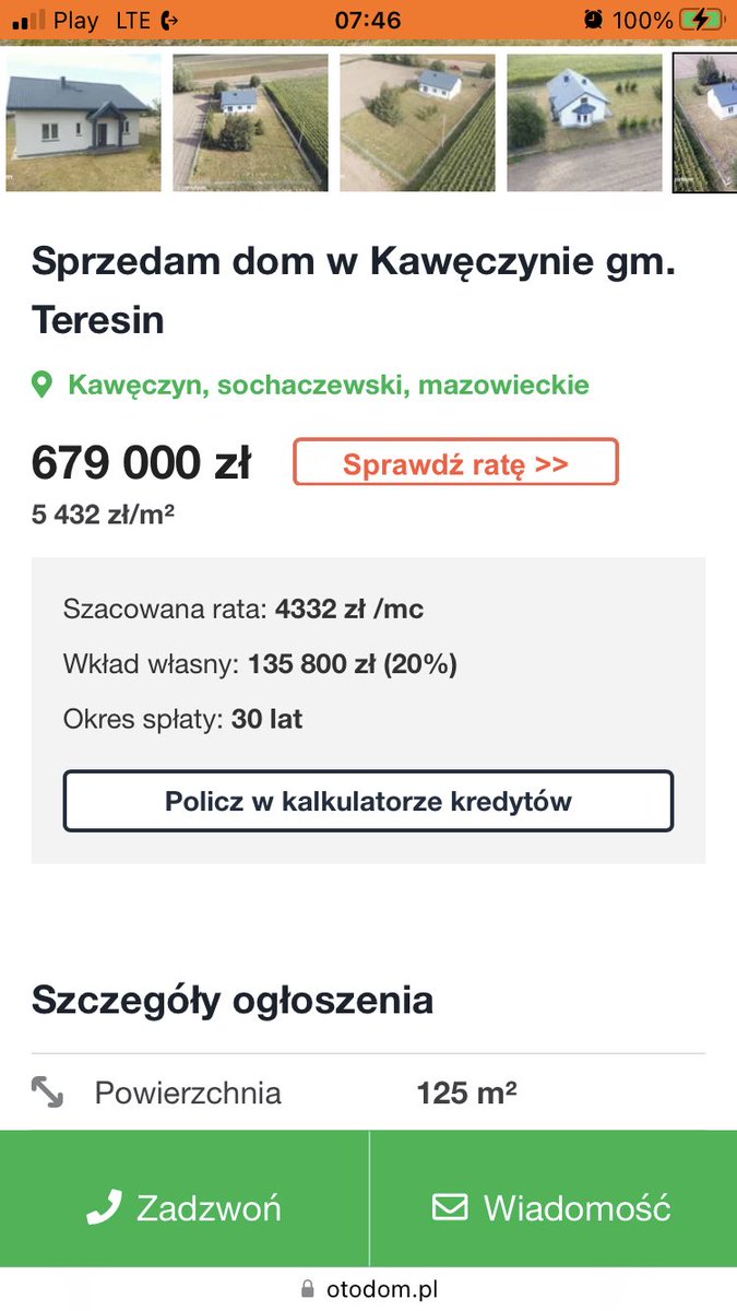 s_szymanczak's tweet photo. Dom ~ 100 m2 rezerwacja #cpk @STH_Poland wart 152 tys zł w tej samej gm Teresin domy o takiej powierzchni są w cenie 680 tys. Czyli 4,5x więcej…
W Sochaczewie czy Żyrardowie za 152 tys można kupić 19 m2 mieszkania w stanie surowym. @KonradMajszyk @KaDobro
@mhorala @MikolajWild https://t.co/0tJItYcdjM