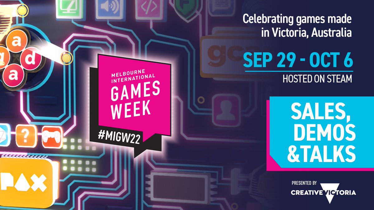 The #migw22 Steam Festival kicked off today and we're so thrilled that Miska is a part of that! 🤩
store.steampowered.com/app/1766940/Mi…

<a href="/GamesWeekMelbs/">Melbourne International Games Week</a> have organised some great livestreams, sales and demos on #Steam, available till October 3rd. So don't miss out!!🔥

#indiegames #indiedev