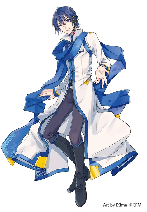 【フィギュア】ドルフィードリームKAITO 10月1日より受注開始!   DDカイトさん…箱イラスト書いてるよ!よろしく～写真でちっさいしてくれてる。笑 
