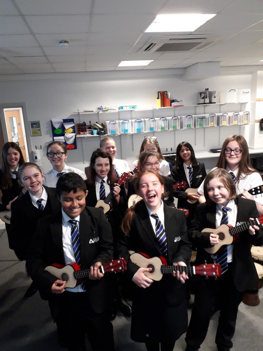 DeltaDonValley's tweet photo. Ukulele club makes us smile like this! Miss Bellas is very proud of all the progress they are making #performingtogether #ukulelefun #TeamDVA https://t.co/O8Xmbx3XAI