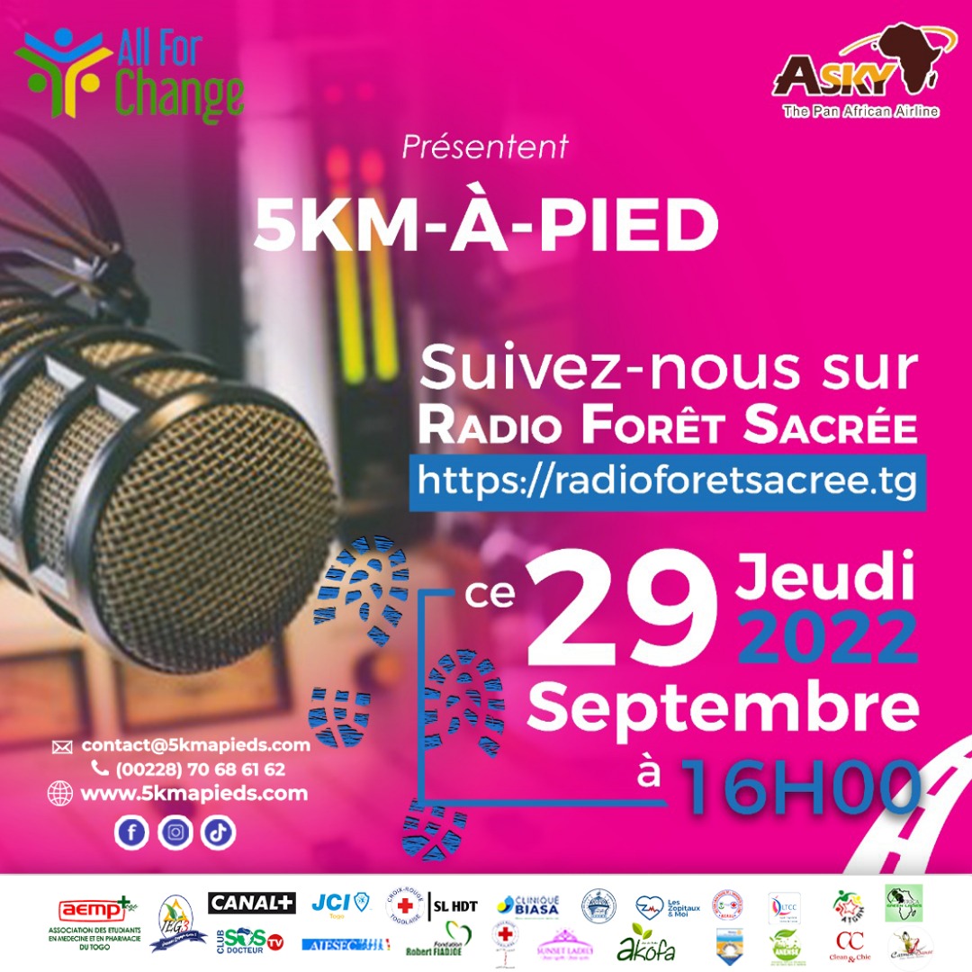 EdrihB's tweet photo. Les émissions radiophoniques se poursuivent...
#5KMAPIEDS
#5kmapieds
@allfor_changetg @ASKY_airlines @aemptg @Conseil_ONMT @Tgtwittos https://t.co/hwrwjeV55f