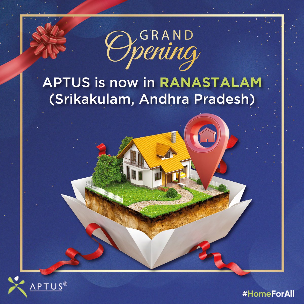 Aptusindia's tweet photo. Aptus is now here in Ranastalam at Srikakulam, Andhra Pradesh for all your housing finance needs!
#Aptusfinance #Aptusvaluehousing #Aptus #HomeLoan #Dreamhome #Credit #Ranastalam #Andhrapradesh #Srikakulam https://t.co/z1mJbanb8k