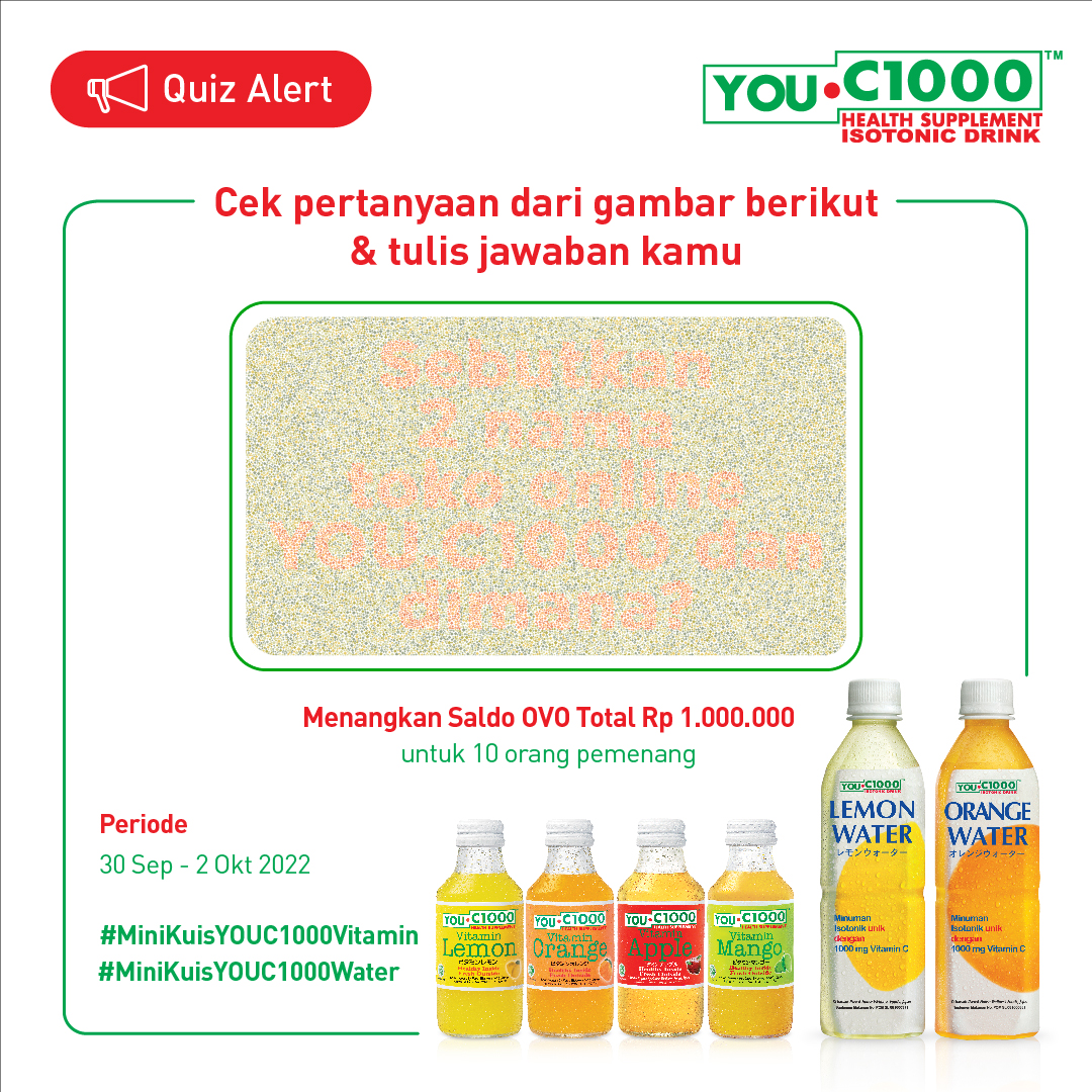 Siapa yang mau hadiah saldo OVO total Rp1.000.000 untuk 10 pemenang? Caranya gampang banget kamu hanya perlu fokus &amp; teliti untuk mencari tahu pertanyaan yang tersembunyi dari gambar berikut, lalu reply jawaban kamu.