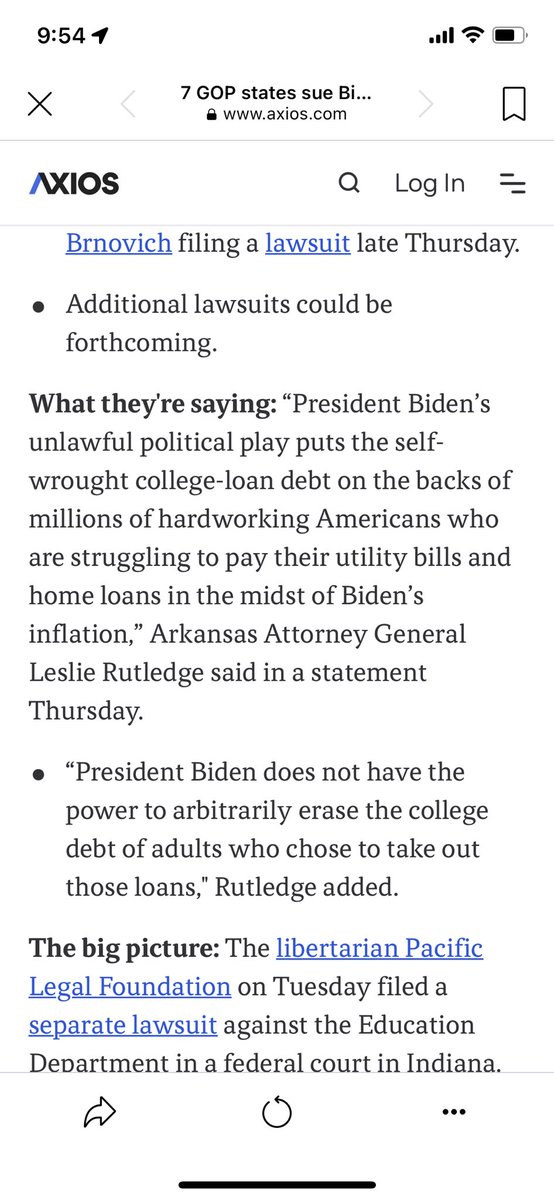I lack the words. Probably because their words mean nothing. Absolute rubbish. At least bring a logical argument and not a false dichotomy, causal fallacy and red herring. It’s like a bingo game of #logicalfallicies #studentloanforgiveness #falsepretense