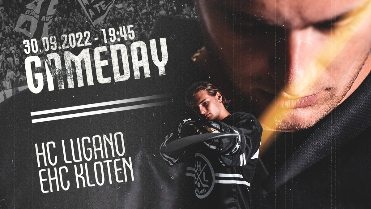OfficialHCL's tweet photo. Gameday! ⚪⚫

🏆 National League
🆚 EHC Kloten
🏟️ Cornèr Arena
🕗 19:45 - 30.09.2022

#NonMollareMai #LVGA https://t.co/4jgbXe44Qh