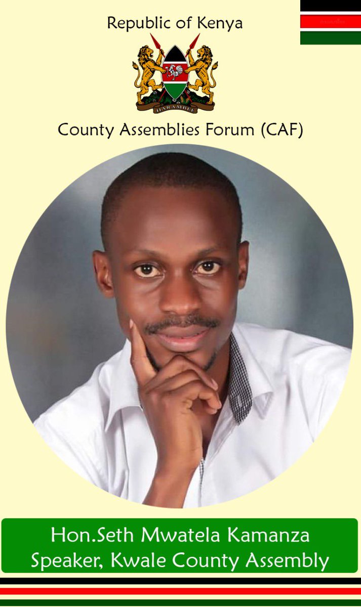 County Assemblies Forum (@county_forum) on Twitter photo The County Assemblies Forum wishes to congratulate Hon. Seth Mwatela Kamanza for being elected as Speaker, Kwale County Assembly <a href="/mwatelaseth/">Mwatela Kamanza</a> <a href="/KwaleAssembly/">County Assembly of Kwale</a> <a href="/OurKwaleCounty/">Kwale County</a> The County Assemblies Forum wishes to congratulate Hon. Seth Mwatela Kamanza for being elected as Speaker, Kwale County Assembly <a href="/mwatelaseth/">Mwatela Kamanza</a> <a href="/KwaleAssembly/">County Assembly of Kwale</a> <a href="/OurKwaleCounty/">Kwale County</a>