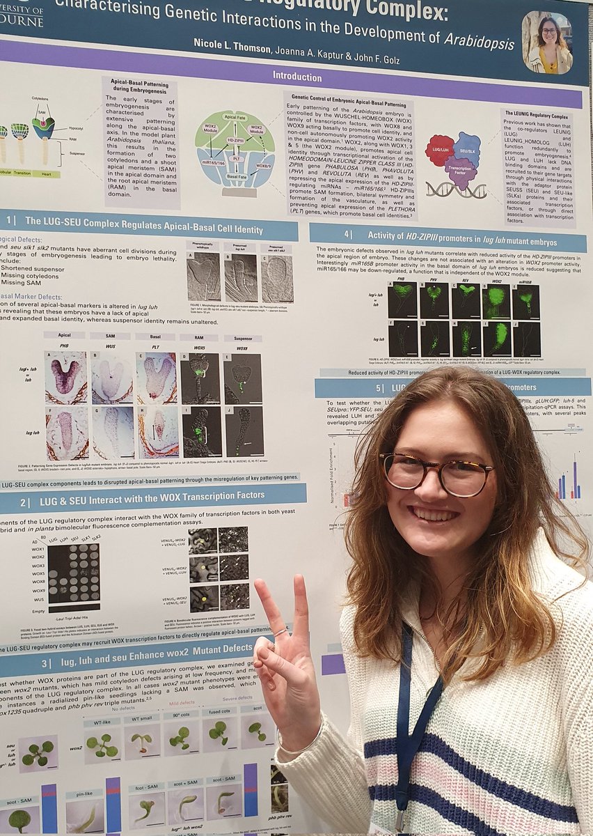 drpatrickallen's tweet photo. Had a brilliant time at @ComBio2022 talking seeds, walls, TFs &amp; OMICS with some @asps_ozplants folk. Local conference for us -- only a short train ride into Melbourne. 🌱🌿🌾

First student poster session in 3 years. Next stop, post-conference drinks. 🍺🍷🥂✌🏻 #Oktoberfest https://t.co/izcJW3uOUS