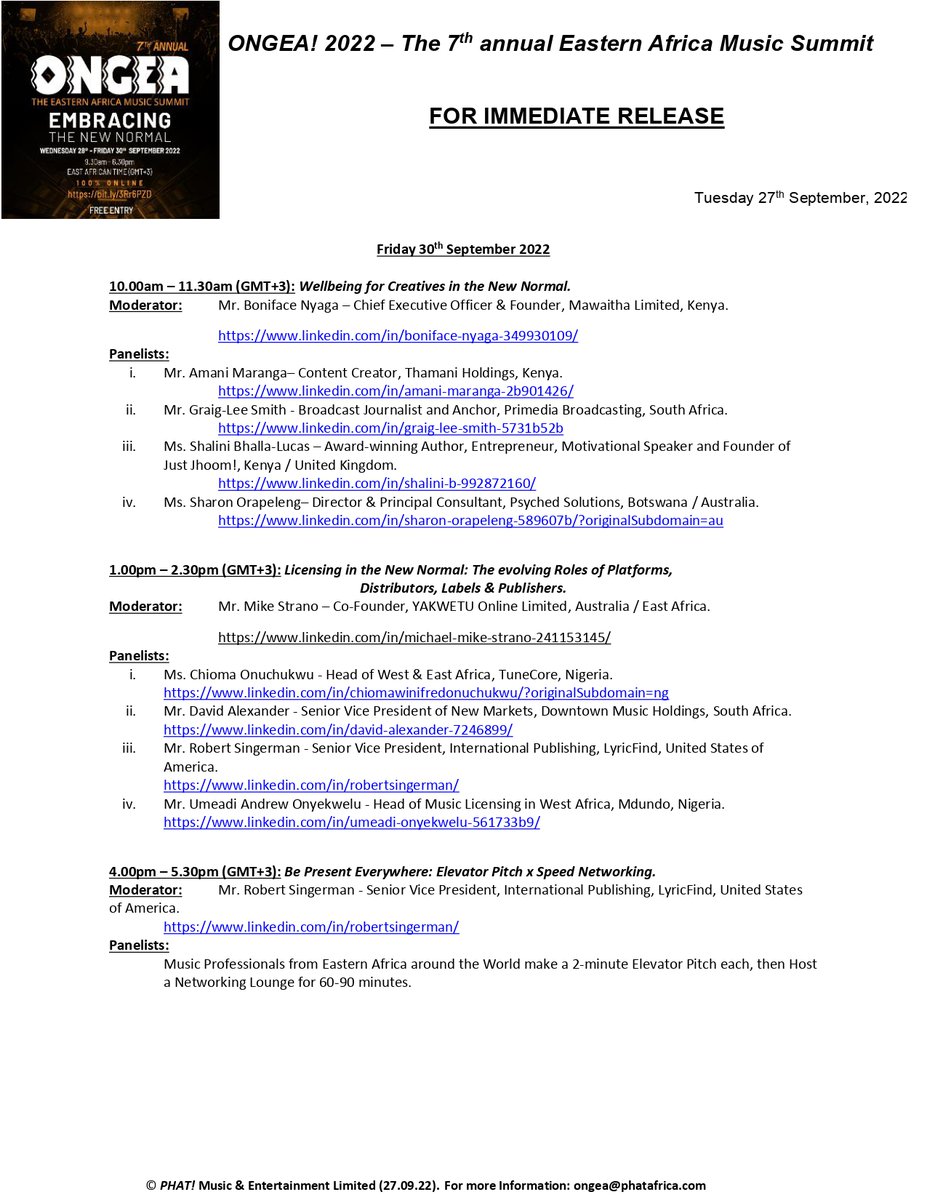 ONGEA! The Eastern Africa Music Summit tweet media