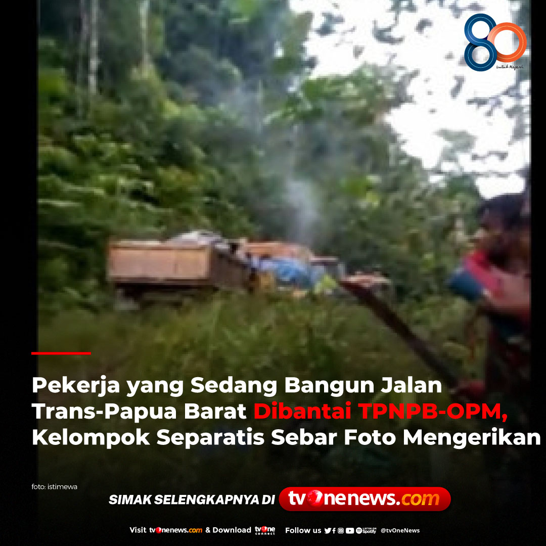 Tentara Pembebasan Nasional Papua Barat Organisasi Papua Merdeka (TPNPB-OPM) membantai sejumlah pekerja proyek jalan Trans-Papua Barat, Kamis (29/9/2022) petang. 

Simak berita selengkapnya di tvonenews.com 
#NewsOne #CariBeritaditvOne #Viral