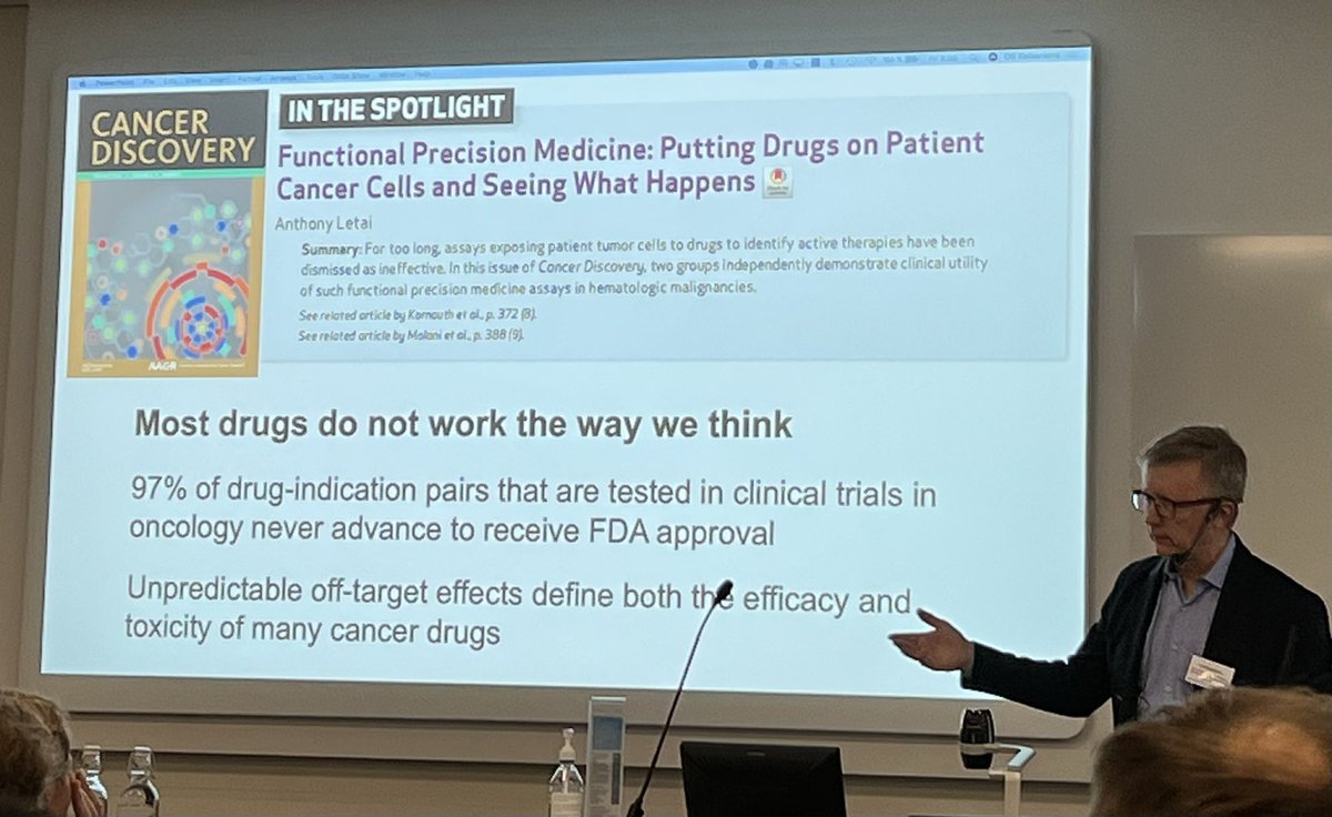 #OlliKallioniemi at the #FICANWest / ERN mtg @TyksVsshp @UniTurku on the history of #functionalprecisionmedicine and where we are now in #precisiononcology. @FIMM_UH @scilifelab @karolinskainst @TheSFPM