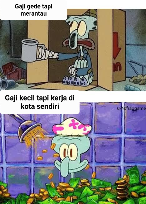 Kalian lebih milih gaji gede tapi kerja di perantauan atau gaji kecil tapi kerja di kota sendiri? Work!