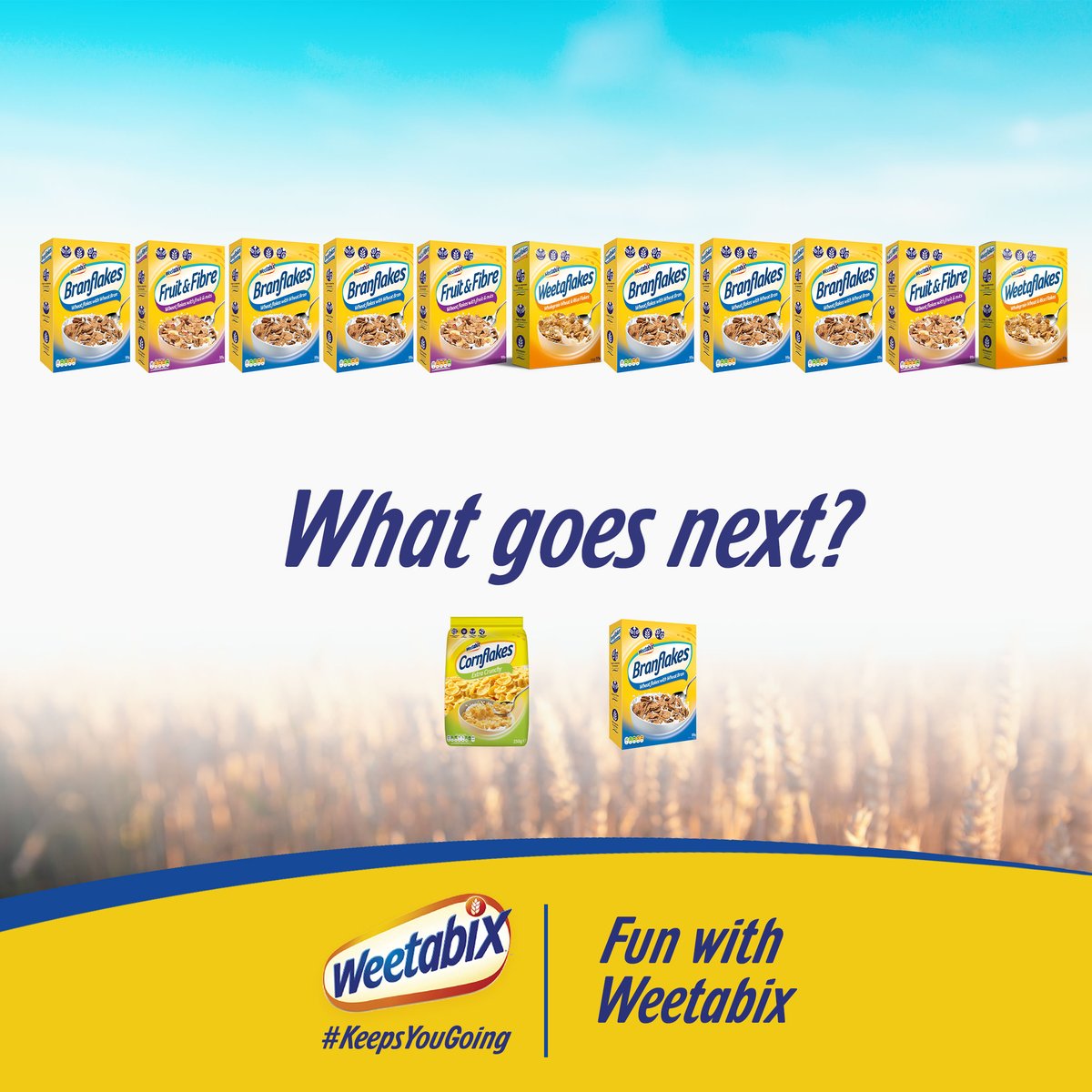 WeetabixEA's tweet photo. Let's get you in the right Friday mood!๐ Which Weetabix flakes is next? #FunWithWeetabix https://t.co/BXmcd2BYnP