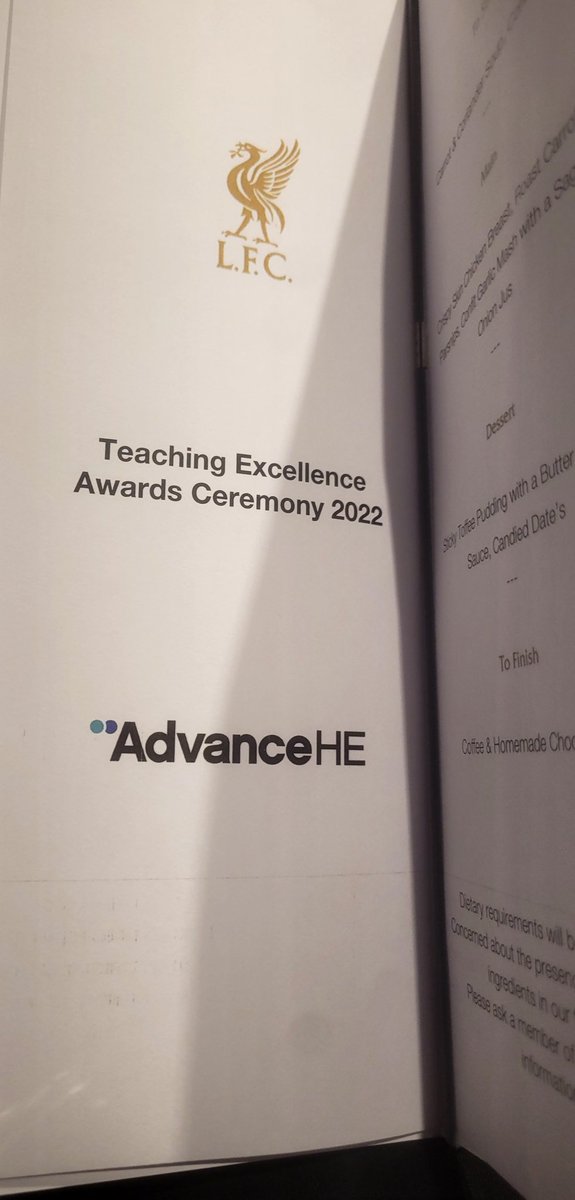 What a night at Anfield! #creativeHE gang looked fab as we won the #CATE22 award. Well done <a href="/AdvanceHE/">Advance HE</a> for a special evening celebrating excellence in teaching in HE. Feeling fortunate to work with amazing people. Thanks <a href="/GordonCE/">Dr Claire Gordon</a> <a href="/stellaekebuisi/">Stella Ekebuisi</a> for the support