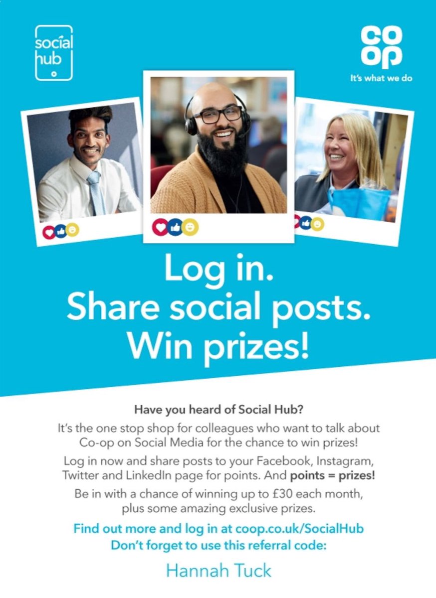 📣Calling my fellow <a href="/coopuk/">Co-op</a> Member Pioneers! Social Hub is an essential tool that helps you reach out to your community with ready made social media content! Log in, tick the box next to my name &amp; get posting right away! It’s a game changer👇