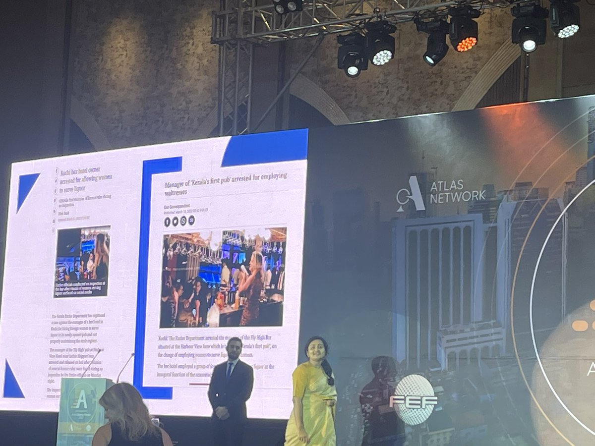 JordNZ's tweet photo. In many states in India women cannot legally work in the hospitality & tourism establishments they are perfectly entitled to drink at. “I should be able to choose my occupation regardless of my gender”. Hear hear!
#ThinkTankSharkTank #AsiaLF22 @AtlasNetwork https://t.co/8bMwjUkNu9