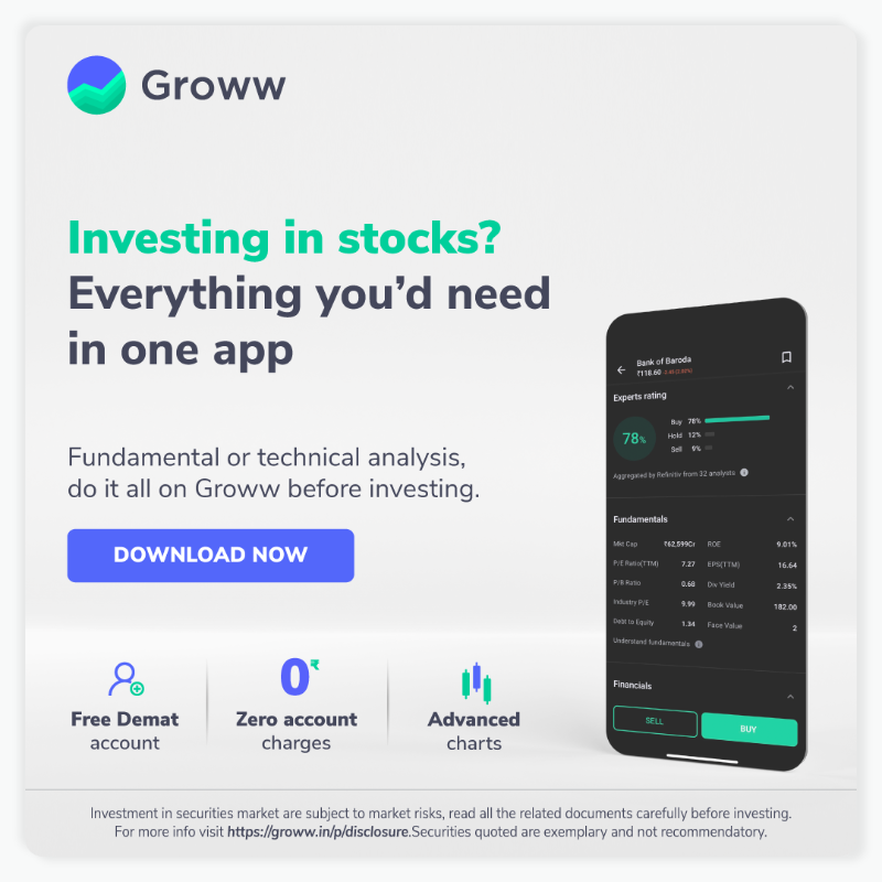 _groww's tweet photo. Get everything at one place. Open a free demat account and get started with your investment journey today with the Groww app