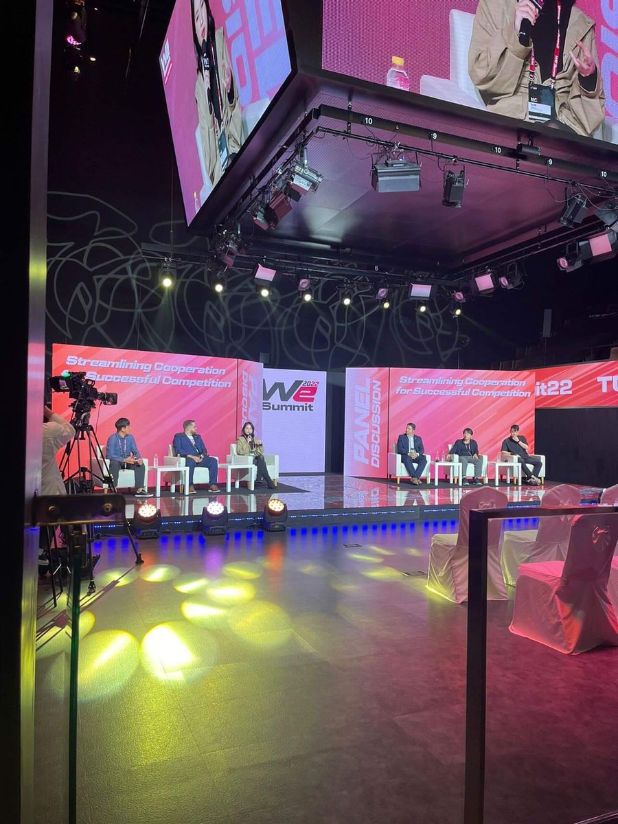 olingesports's tweet photo. Honoured to be part of the World Esports (WE) Summit as a panelist, to provide the athletes' perspective on cooperation in esports.
Amazing event thus far. Thanks @IeSF_Master for having me here in Busan!
#wesummit #iesf https://t.co/WATYikiWFS