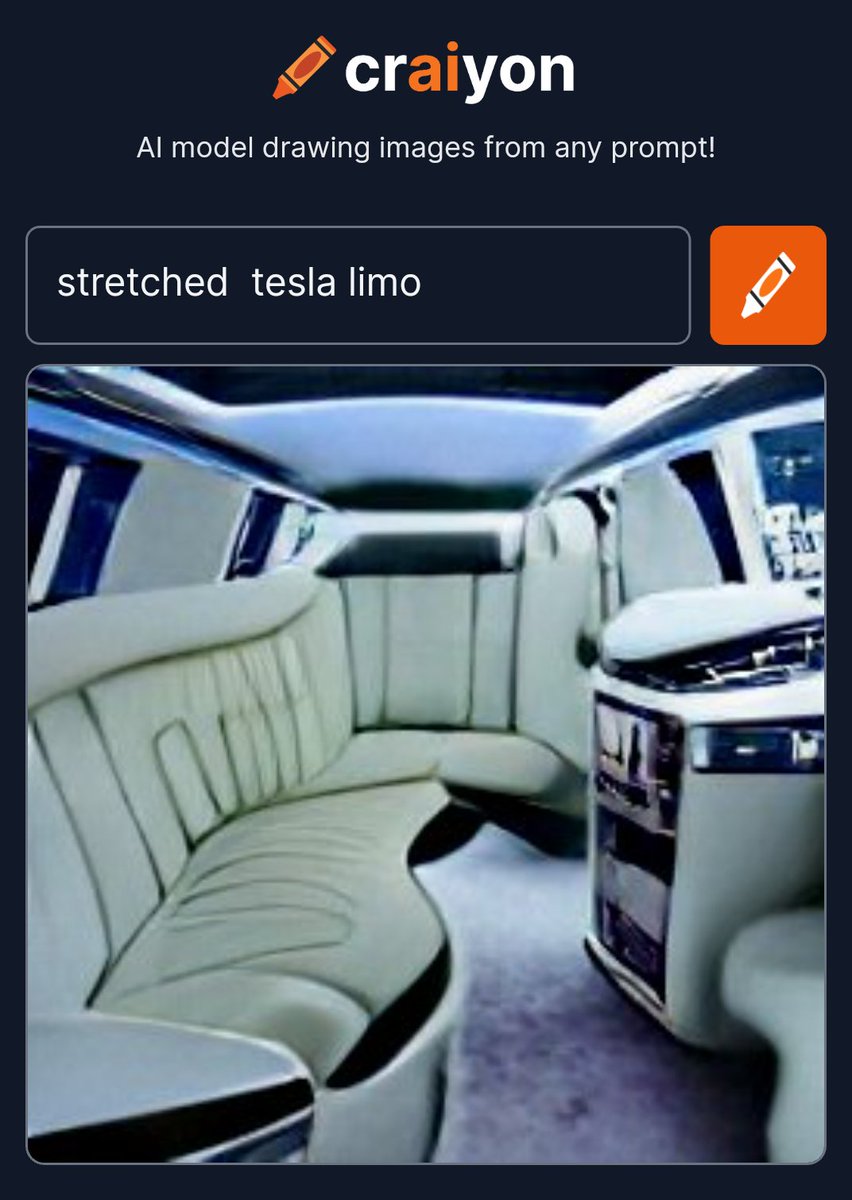 blscarlett's tweet photo. $TSLA #Tesla stretch limo #Elongator @elonmusk https://t.co/P67b3S102d