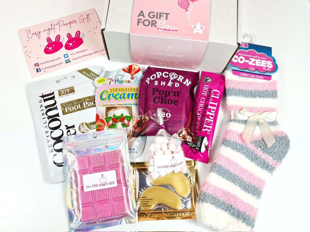 Who doesn't love a cosy night in?
Especially during these chilly nights!
Makes the pefect thinking of you gift. 
#cosynight #pamperhamper #giftideas #EarlyBiz
fivelittlepiggiesgifts.co.uk/product-page/c…