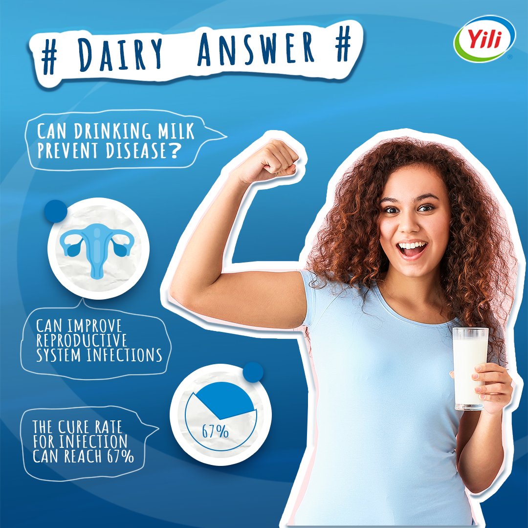 Yili_global's tweet photo. So can milk prevent disease🥛?
Yeah! For women prone to reproductive tract infections, drinking yogurt daily helps ease reproductive system infections. 6 month infection cure rates can reach 67%‼️
#Yili #dairyanswer #healthychoices #healthystylelife https://t.co/K0B3HYxD6M