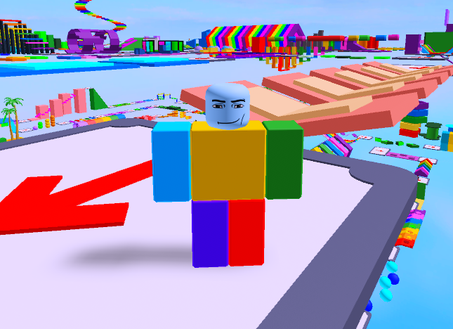 i love doing roblox obbys imagine just chilling and then this motherfucker runs past you