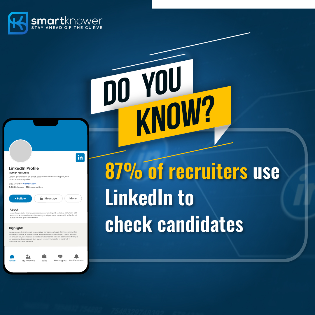 KnowerSmart's tweet photo. Create a LinkedIn Profile, 
Showcase your skills,
Engage with your professional network,
Apply for jobs, 
Get recruited...

#smartknower #onlinelearning #OnlineTraining #linkedin #students #collegestudents #recruitment #hiringnow #jobs #JobTips #jobseekers #hiring #trending https://t.co/DpftIcyVuR