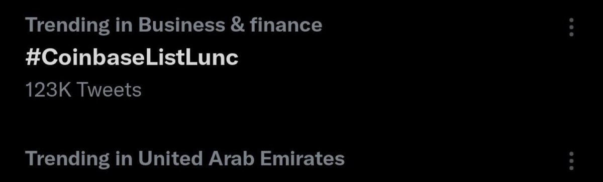 Maxi_Dec2020's tweet image. We now have #coinbase trending. Some amazing work and lets make sure @coinbase know all about the #LUNC community and what they are missing out on.

$LUNC will be huge and soon. lets like and retweet so they see this &amp;amp; please Follow✅ to stay updated! 🙏
