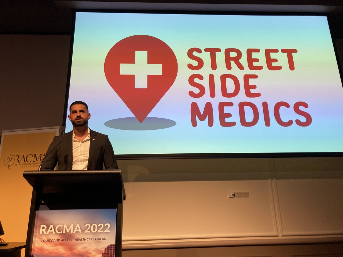 medManagerRACMA's tweet photo. 2022 Young Australian of the Year &amp; Street Side Medics Founder @DanielNour1 says while we have the best healthcare system, how can we be proud of it when it doesn't work for everyone? Be adapative, action change and always look at your weaknesses &amp; try to improve them #racma2022 https://t.co/UvfBXKHYFf