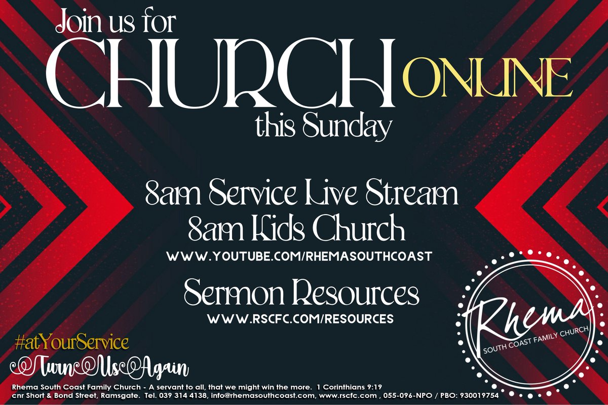 RhemaSouthCoast's tweet photo. See you either in person or online 😁
See you soon 🧐 https://t.co/QLwoqsncwg