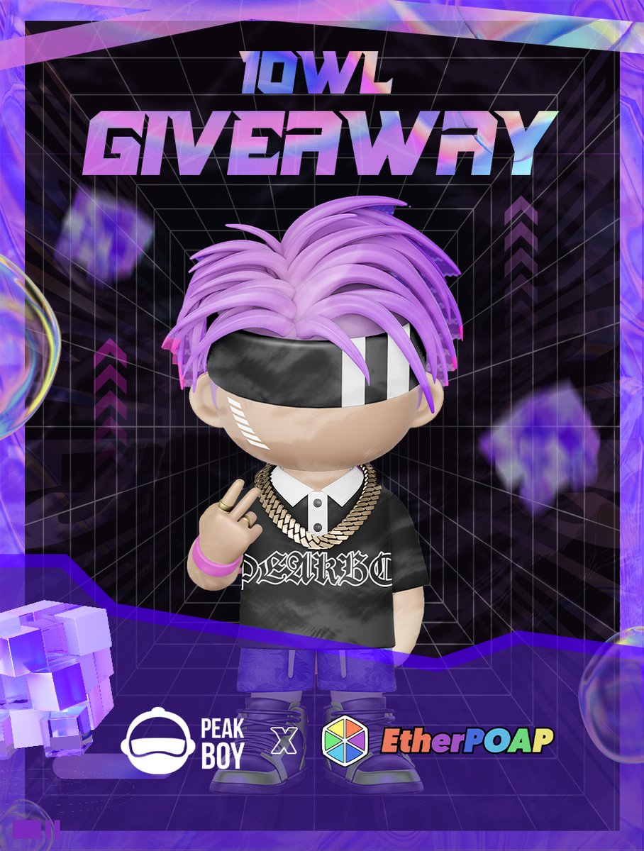 🎁 #EtherPOAP &amp; PeakBoyNFT #Giveaway 🎁

👟PeakBoy is a collection of 10,000 utility-enabled #NFTs issued by global sports brand PEAK.

🏆 10 #whitelist giveaway

1⃣Follow <a href="/EtherPOAP/">EtherPOAP</a>  &amp; <a href="/PeakBoy_NFT/">PeakBoyNFT</a>
2⃣RT; Like; Tag 5 frens 

⏰End in 24h