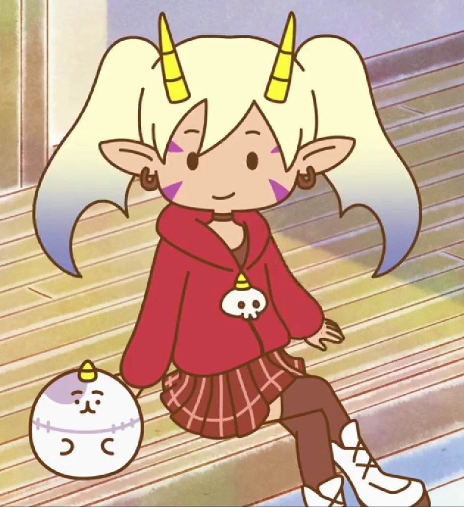 S4See's tweet photo. Jigoku senpai, from the anime #chimimo 
shes so hot :) https://t.co/sDqGrtd1WZ