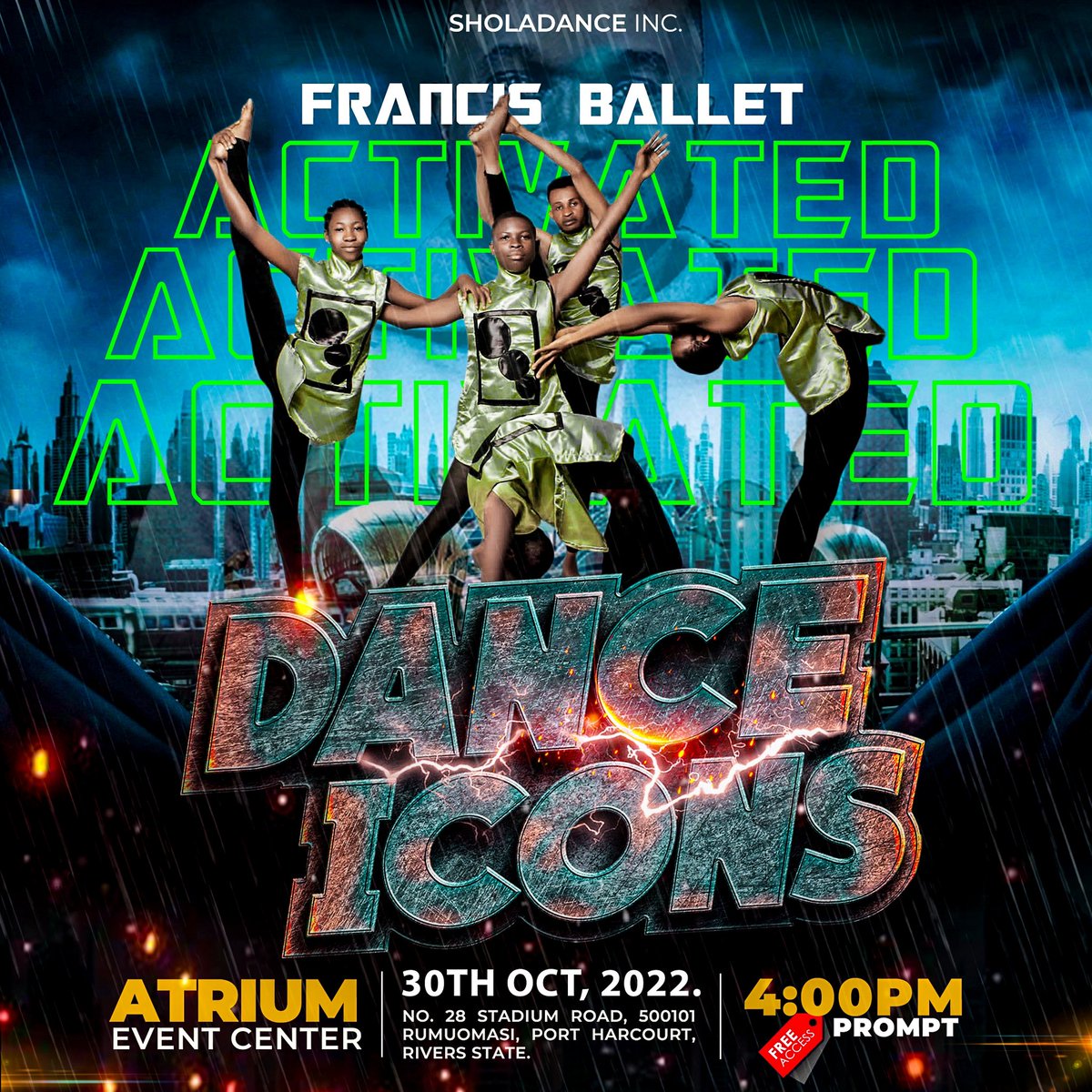 danceicons_ng's tweet photo. The FRANCIS BALLET makes ballet performance look so beautiful. When it comes to Ballet, these icons are phenomenal.
They've been activated, make it a date with them on the 30th of October.
Please LIKE, SHARE &amp; COMMENT!!!
#TheIconsAreComing
#Danceicons
#portharcourtdance https://t.co/q5LKDZCZNW