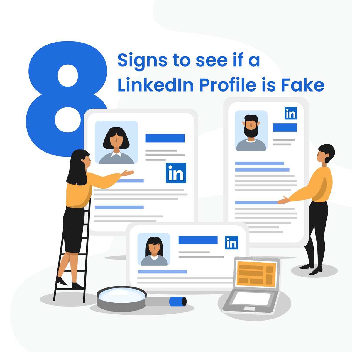 SalariaSales's tweet photo. Check out these eight signs to see if a LinkedIn profile is fake.

#linkedin #fakelinkedin #linkedinprofiles #fakeprofile #spotfakelinkedin

Read full article here: https://t.co/BvTibdAtEG https://t.co/YlyIHFE8Om