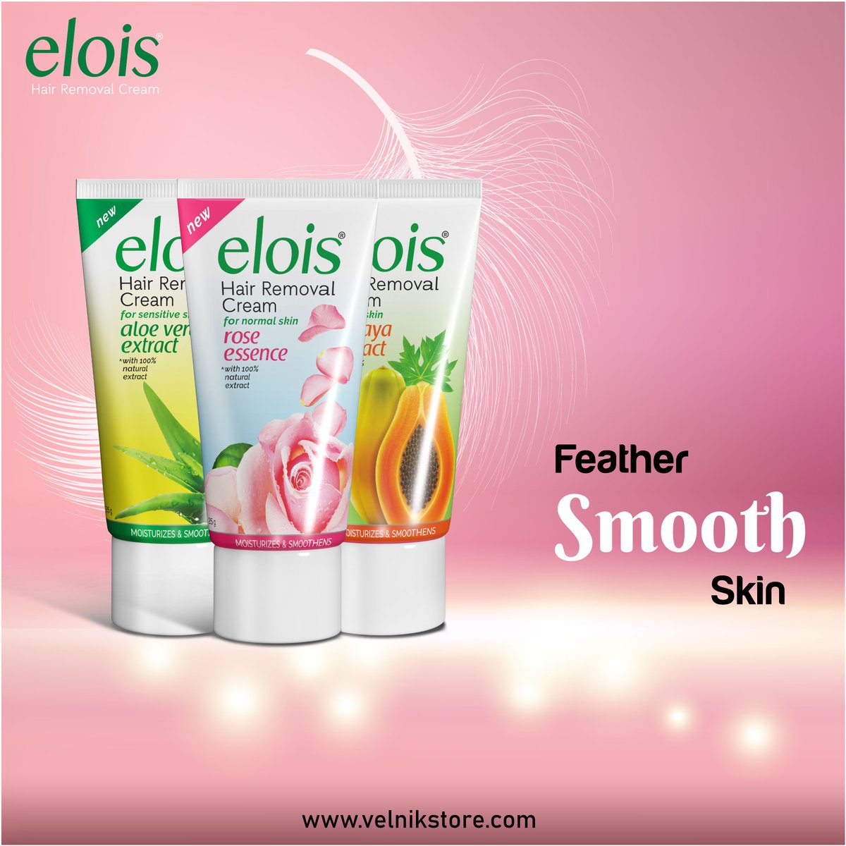 For Skin That Feels Like Smooth With Elois Hair Removal Cream🌷🍑🍃

Available on:- velnikstore.com/pro.../elois-h…
#Elois #EloisHairRemovalCream #EloisSmoothSkin #EloisSmoothSquad #EloisVibes #SoftSkin #Smooth #KapilSharma #kapilsharmashow #IndianIdol13OnSony #Velnik #VelnikIndia