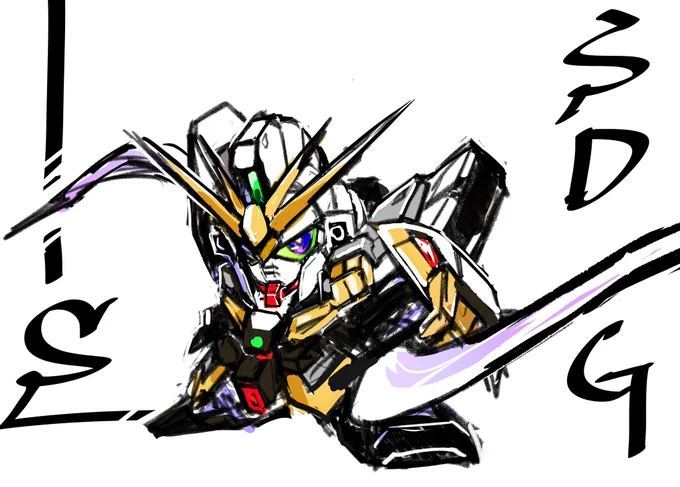 ガンダムサンドロック!「武器を捨てて投降しろ。命まで奪おうとは言わない!」 #SDガンダム 