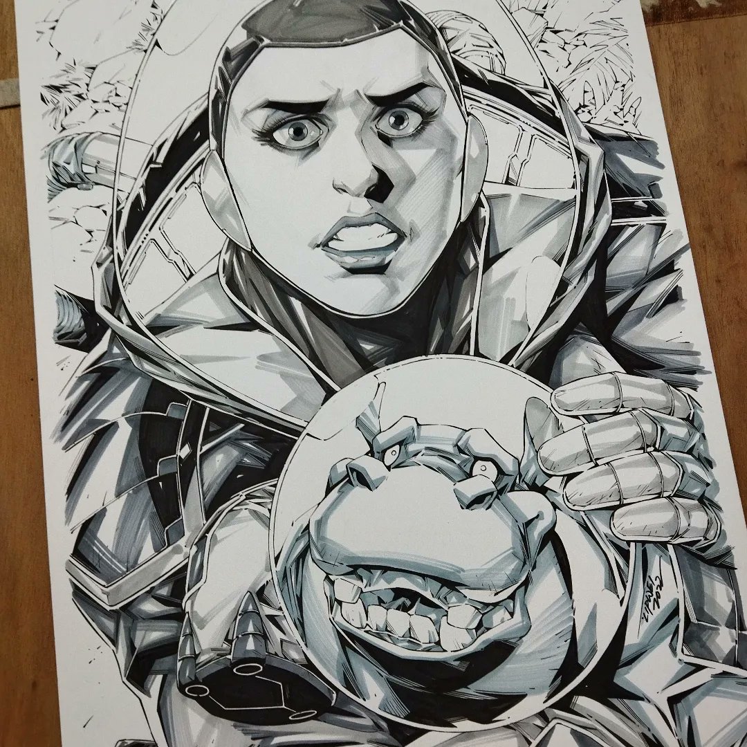 LipweiChangArt's tweet photo. Cover announcement! Exclusively for @rabbit_comics 
"Junior #1" by amazing @juniorcomicbook @AlexKmeto published by @ScoutComics

OA available at xyz.artrep@gmail.com

#comicart #coverart #scoutcomics #junior01 #rabbitcomics #digitalart #originalart https://t.co/yuvYrBqwxl
