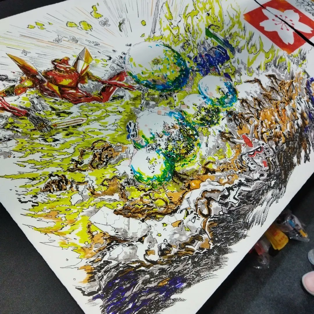 LipweiChangArt's tweet photo. Thank you Sakura Malaysia for having us at @animangaki 2022! We had so much fun drawing together with awesome Sakura art materials!!! Artworks in orders: mine @Redcode77 @FaezalTan @kendylife

#sakuracolormalaysia #animangaki2022 #livedrawing #randomcharacters https://t.co/PnlccdiEDT