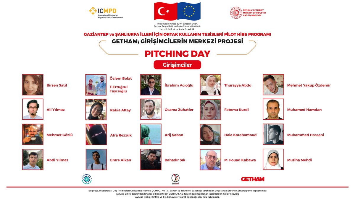 📢"GETHAM: Girişimcilerin Merkezi Projesi" kapsamında yapılacak, girişimcilerin yatırımcı karşısına çıkacağı Pitching Day etkinliğimize girişimcilerimiz sizleri bekliyor!

<a href="/ICMPD_Turkiye/">ICMPD Türkiye Temsilciliği</a> <a href="/GaziantepTO/">Gaziantep Ticaret Odası</a> <a href="/ikaorgtr/">İpekyolu Kalkınma Ajansı</a>

 🗓️30 Eylül 2022
⏰14.00-17:00 
#pitchingday #demoday