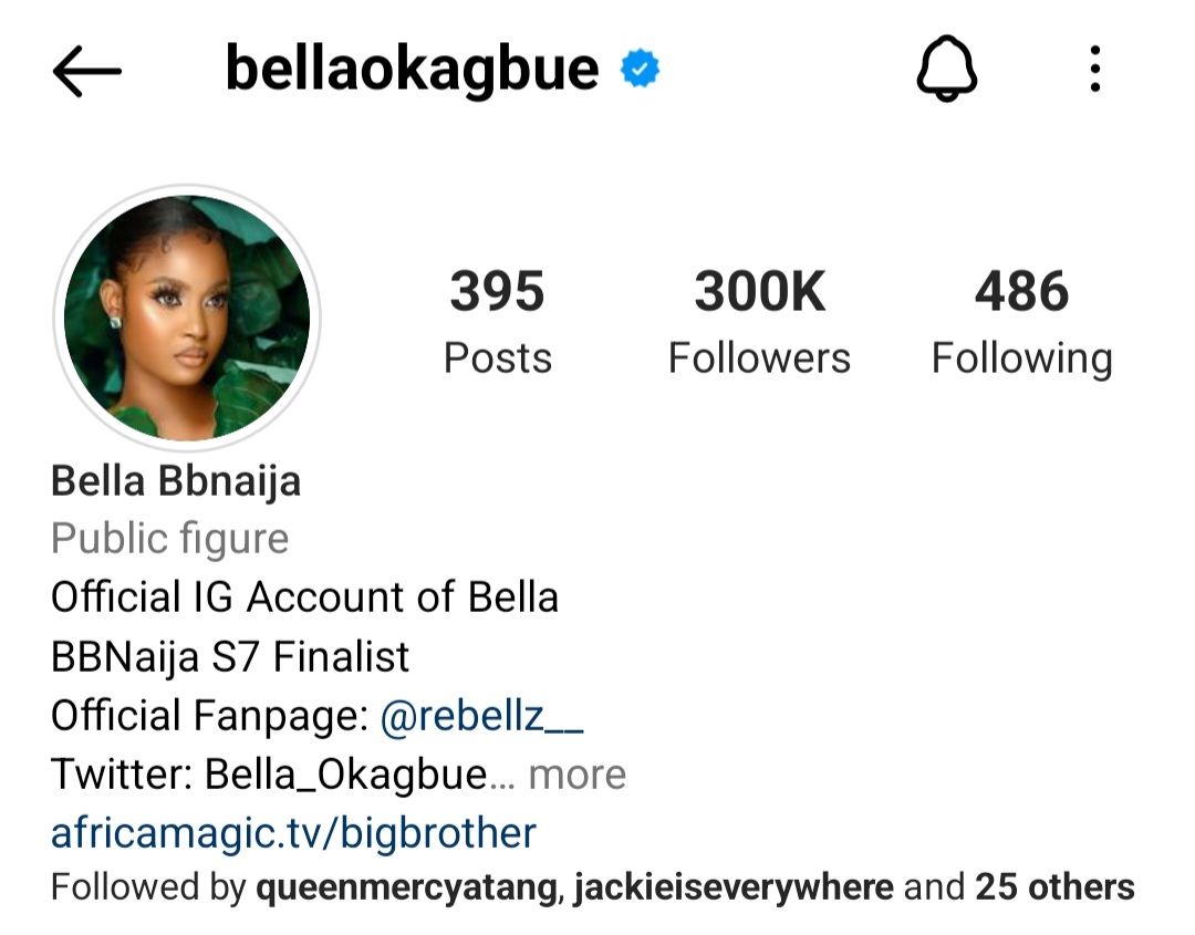 Our celebration multiplied!
 CONGRATULATIONS BIG BELLA🥳💃💃💃💃

#VoteBella
#BellaOkagbue 
#BBNaija