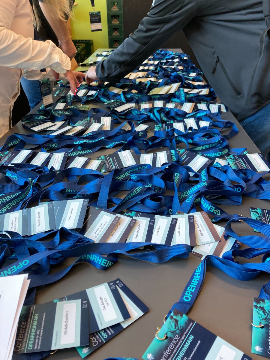 openrheinmain's tweet photo. WELCOME to #OPENRHEINMAIN! Get your badges and enjoy the conference! #ORM2022 #OpenSource https://t.co/WBWXO2Opqq