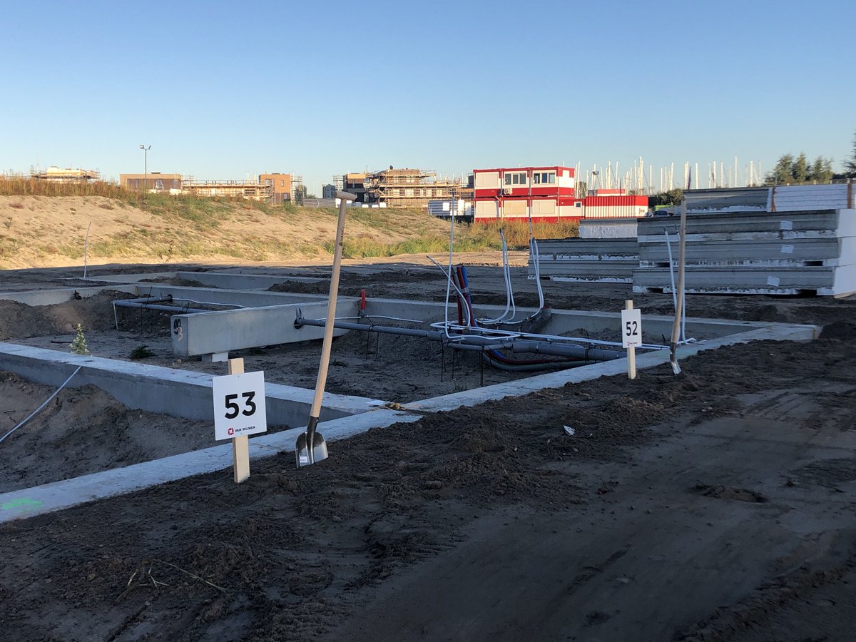 Vandaag starthandeling. #43 woningen Duin en Water. #Lelystad ⁦<a href="/VanWijnenGroep/">Van Wijnen</a>⁩ kennis maken met de toekomstige bewoners
