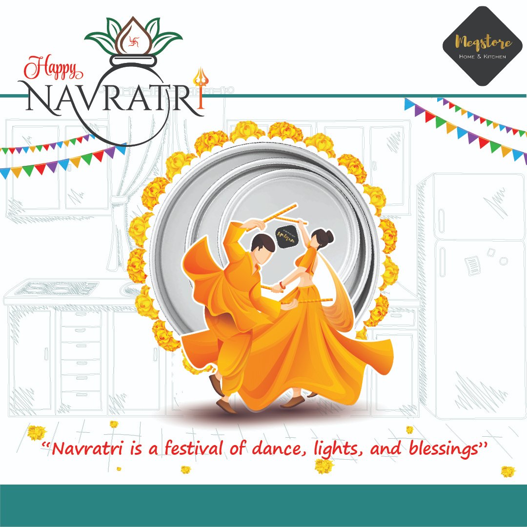 meqstore's tweet photo. Navratri is not just a festival for many, it is the time of beginning, time of rethinking. May God bless you everything. Happy Navratri.
.
.
.
#Meqstorecookware #Cookwiththebest #Cookwareset #Nonstickcookware #Healthycookware #Navratri2022 #Meqstore #Navratrispecial #garba https://t.co/bWMnKV7izg
