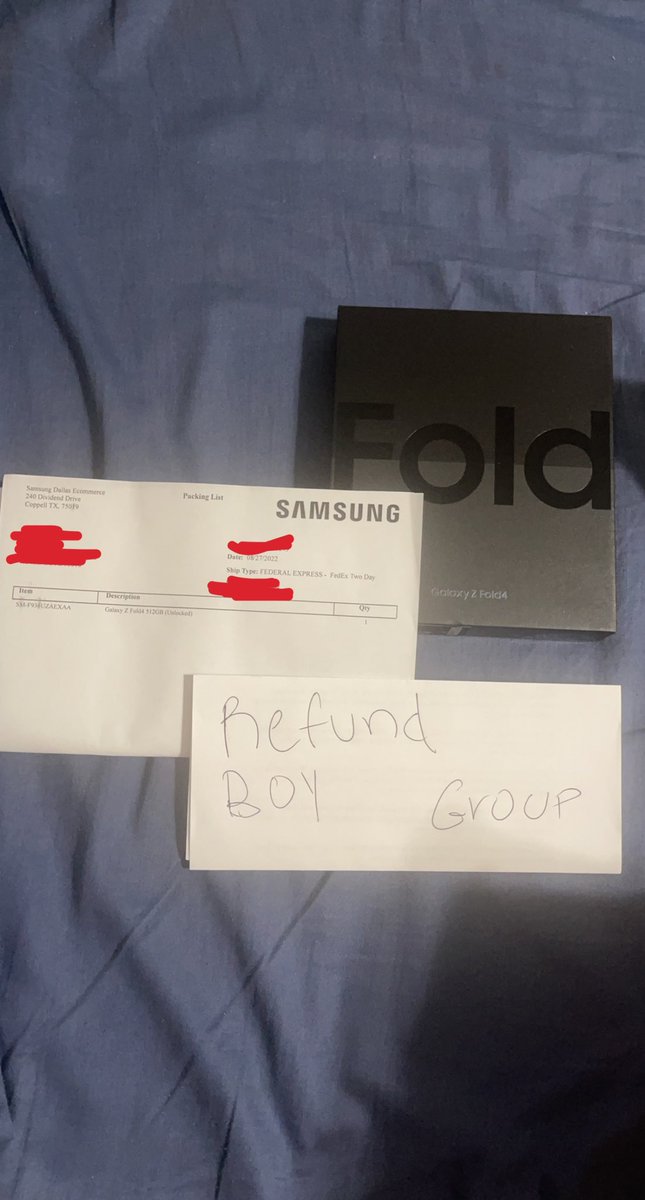 RefundBoyGroup's tweet image. Samsung refund