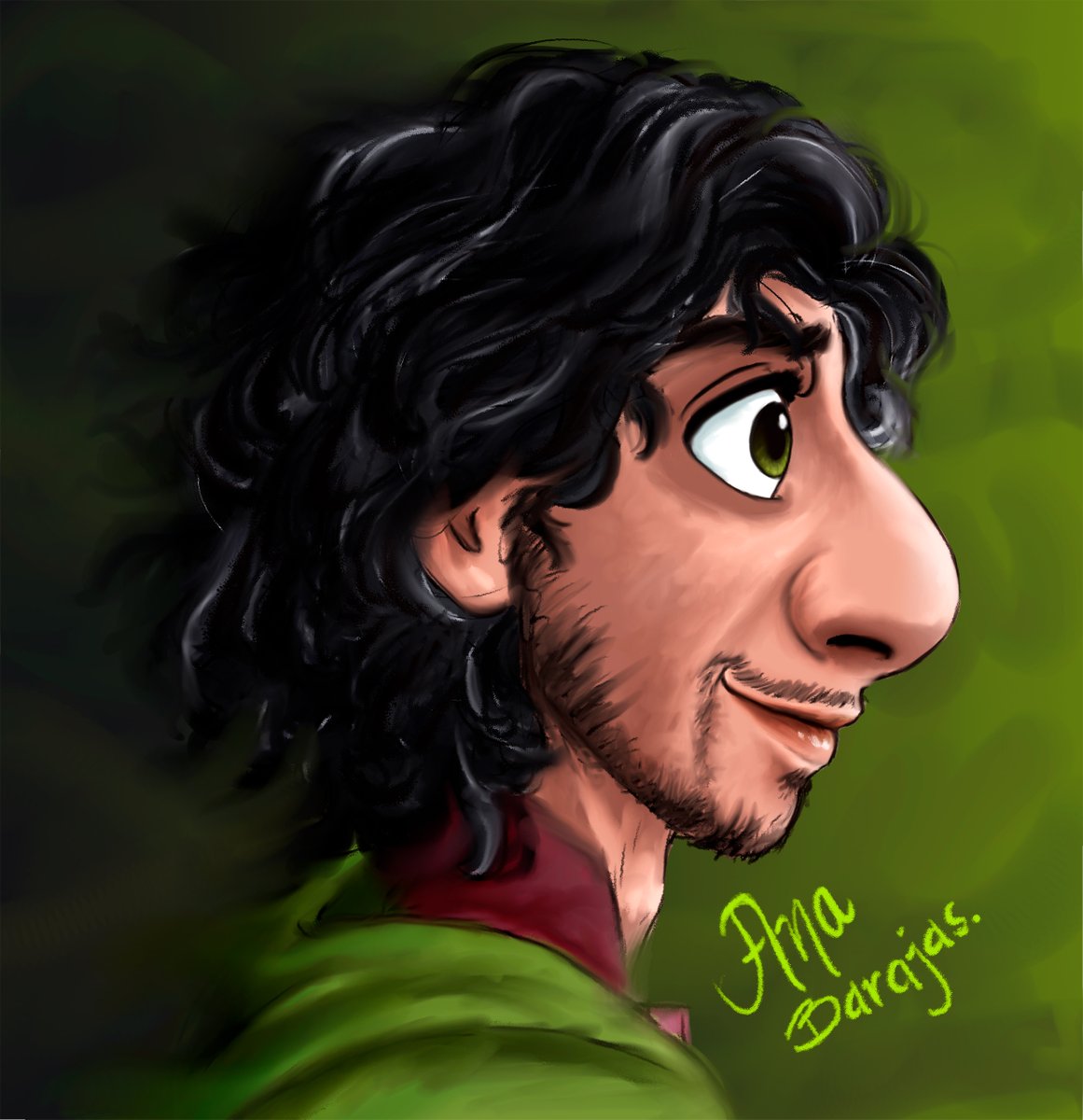 Now I wanted to give to Bruno some brushstrokes. I hope you like it. 💚🐭🍀⌛

#brunomadrigal #encanto #encantofanart #bruno #brunomadrigalfanart #disney #disneyfanart #art #fanart #disneyencanto