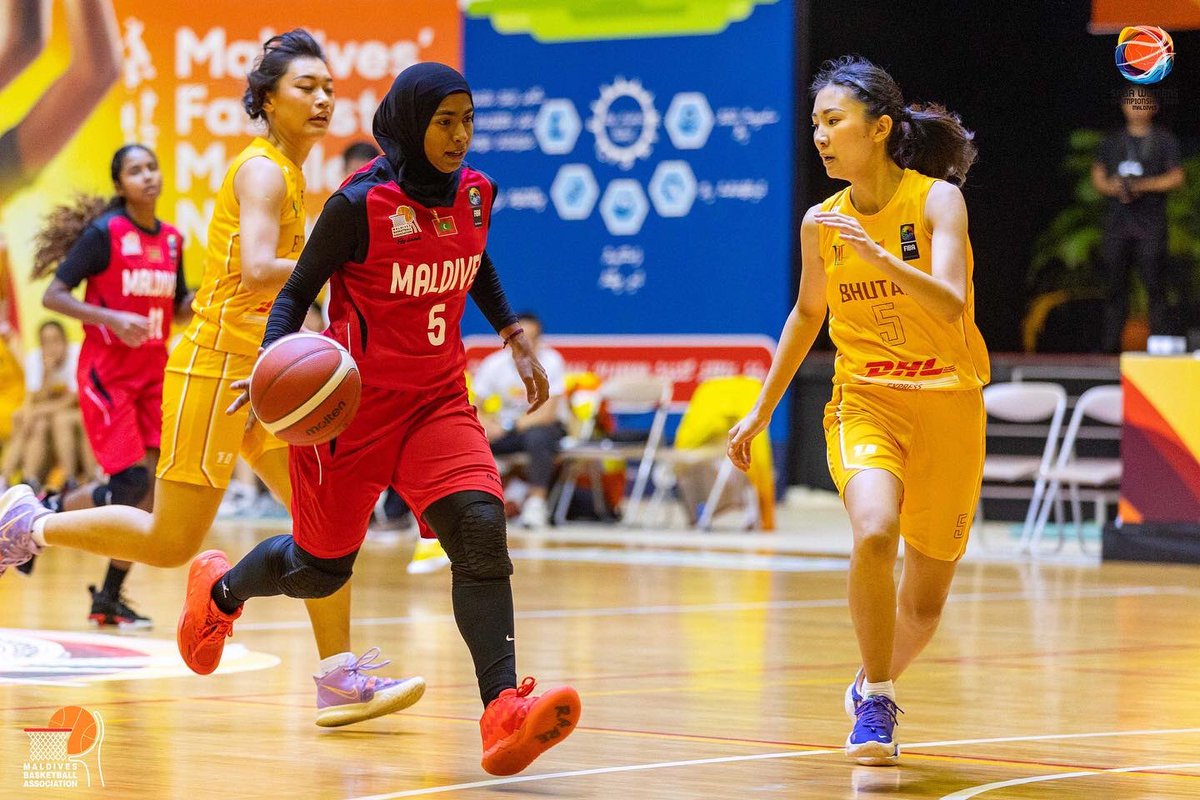 mba_maldives's tweet photo. Maldives took care of business and wrapped up the last game of the SABA Womens Championship 2022, with a comfortable win over Bhutan , 86 -34 . 

Congratulations #TeamMaldives 🇲🇻

📷 @issethori https://t.co/BlqdLbFfUk