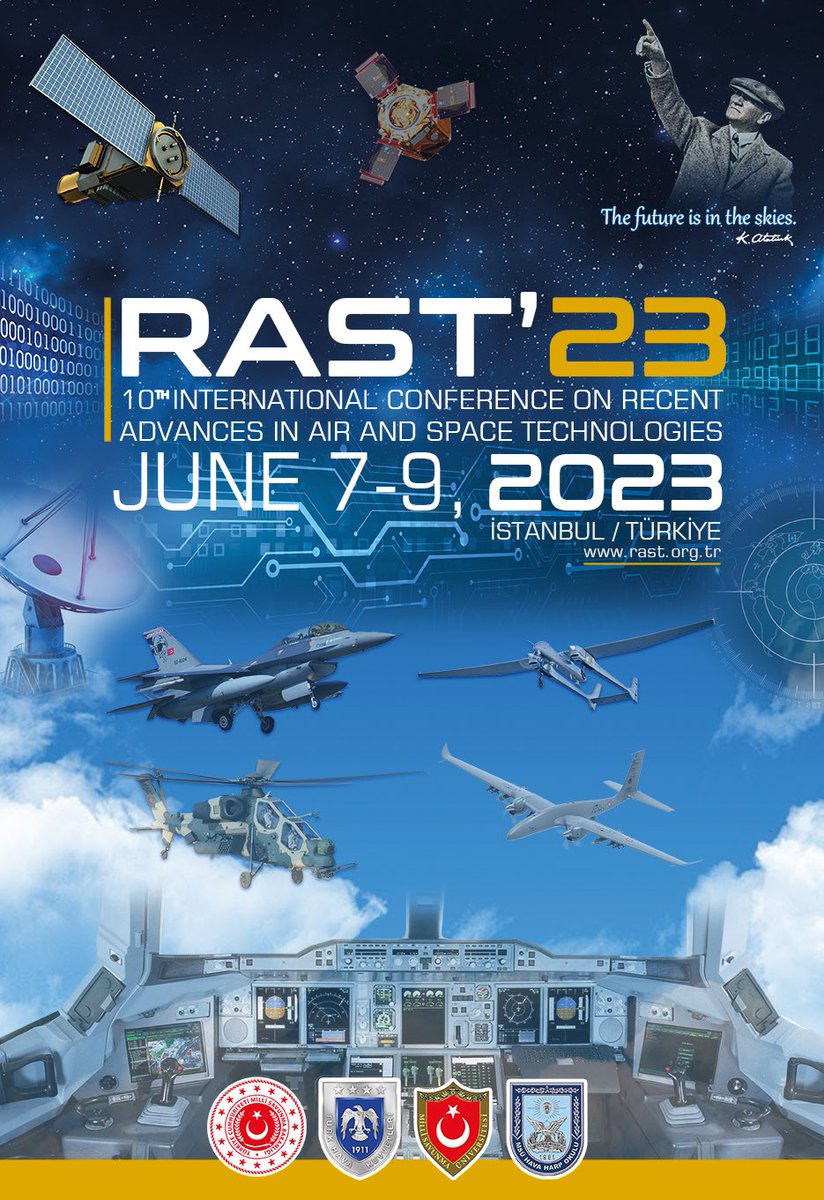 Hava Harp Okulu tarafından onuncusu düzenlenecek olan RAST 2023 (Recent Advances in Air and Space Technologies) konferansı 7-9 Haziran 2023 tarihleri arasında Milli Savunma Üniversitesinde gerçekleştirilecek. 

Ayrıntılı bilgi için: rast.org.tr