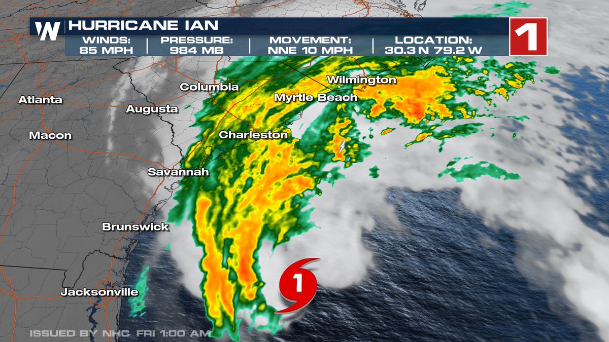 WeatherNation on Twitter "Hurricane Ian has maintained its strength